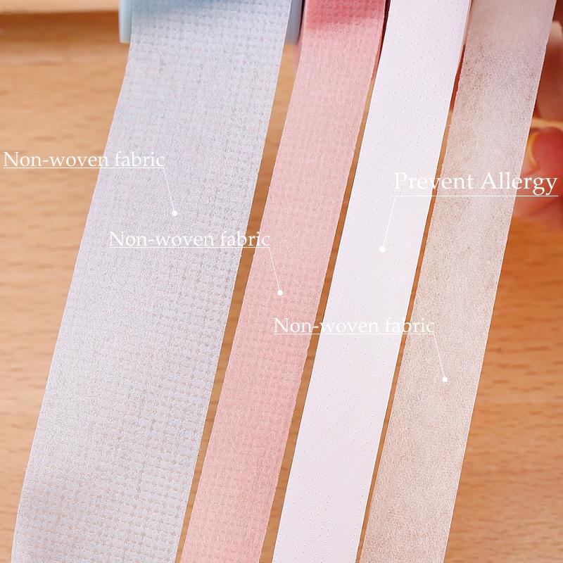 Pink breathable easy to tear Medical Tape eye Paper Under Patches Eyelash Extension Supply Eyelash Extension Tape