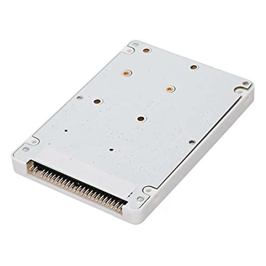 NFHK mSATA Mini PCI-E SATA SSD To 2.5-inch IDE 44-pin Laptop Hard Drive Enclosure (White)
