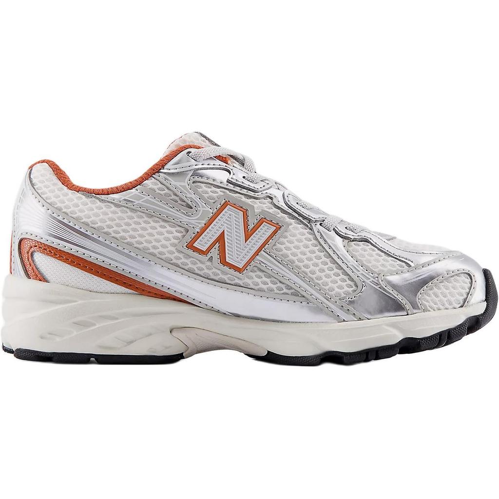 New Balance 740 Bungee Lace Little Kid Silver Metallic Kids Sneakers SILVER-METALLIC CINNAMON P74032G
