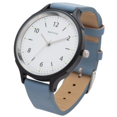 Analog Leather Strap Luminous Dots Large Unisex Lumit Blue [Fieldwork] Women's Men's GY081-2