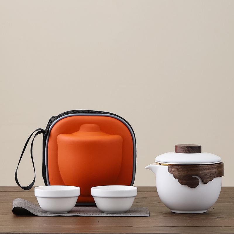 Ceramic Hand Grab Pot Kuaike Cup Portable Travel Tea Set Business Gifts Opening Event Souvenirs