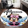 Personalized M-Minnie Round Chair Office Rug - Perfect for Mat, Office Chair & More - Ideal Gift for Birthdays and Holidays