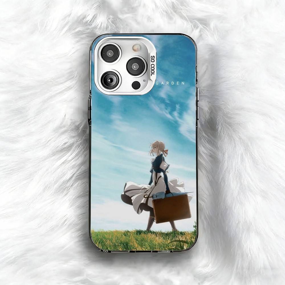 

V-Violet E-Evergarden Phone Case For iPhone 16 17 15 14 12 13 Pro Max Black Color Shockproof Cover iPhone16