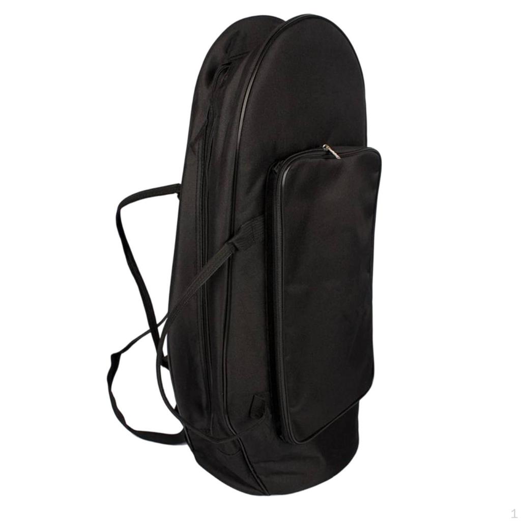 Gig bag pro euphonium Silné polstrování houbou Pouzdro na barytonový nástroj Popruhy na záda