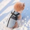 Warm Winter Dog Clothes Waterproof Dog Jacket Coat With Reflective Harness Belt Soft Pet Clothing Jumpsuit Yorkshire Costume