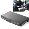 Car Folding Food Table Car Dining Table Saving Organizer Multifunctional Shelving for Car Black