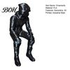 Sitting Motorcyclist Art Statue 3D Printed Motorcycle Rider Figurine, Statue, Biker Figure Decor for Home Office Desktop Shelf & Enthusiasts Ornament