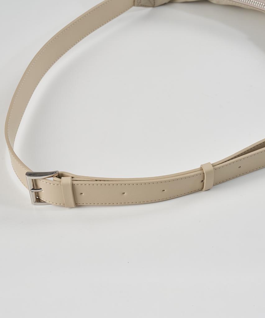 Paperboy Rounding Hobo Bag - Beige