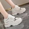 Korean version of platform white shoes 2025 spring fashion new dad shoes women's ins tide increases casual sports single shoes women