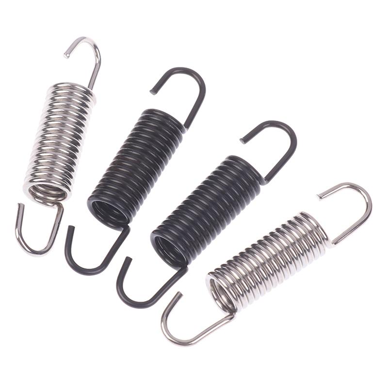 2Pcs Motorcycle Stainless Steel Spring Hooks Motorcycle Modified Exhaust Spring Pull Reed With Hook Engine Accessories