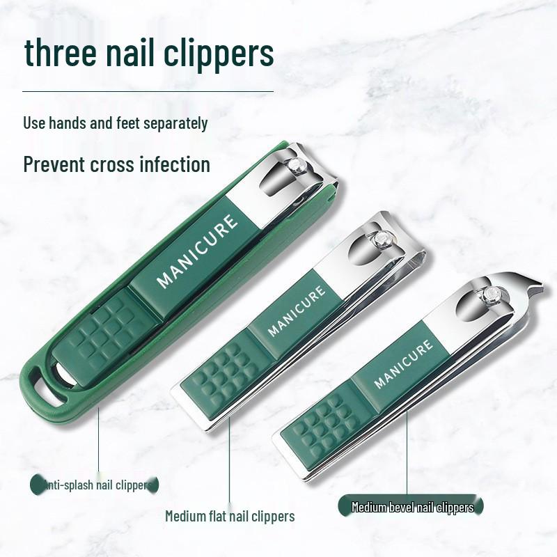 6-Piece Stainless Steel Nail Clipper Set for Manicure & Pedicure