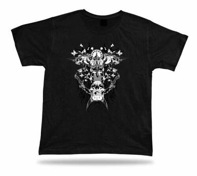Tshirt Tee Shirt Birthday Gift Idea Warrior Skull Emblam Hardcore Helmet Death