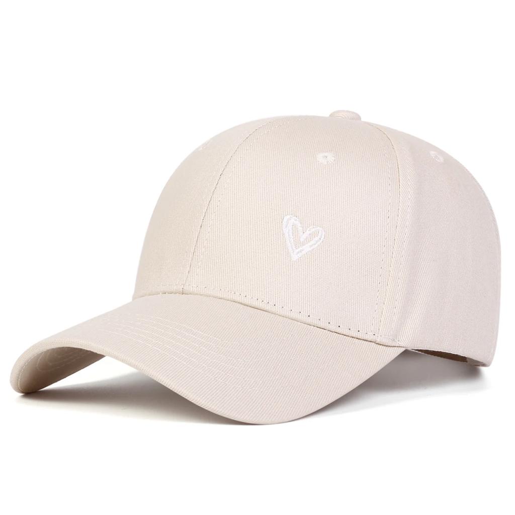 Unisex Love Embroidery Baseball Caps Spring Autumn Outdoor Adjustable Casual Hats Sunscreen Hat