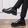 Men's Thick Soled Loafers Retro Designer Casual Style Office or Busines 38-46 Outdoor Autumn and Winter Leather Shoes Young