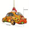 Firefighter Christmas Tree Acrylic Ornament: Commemorative Hanging Decoration Gift