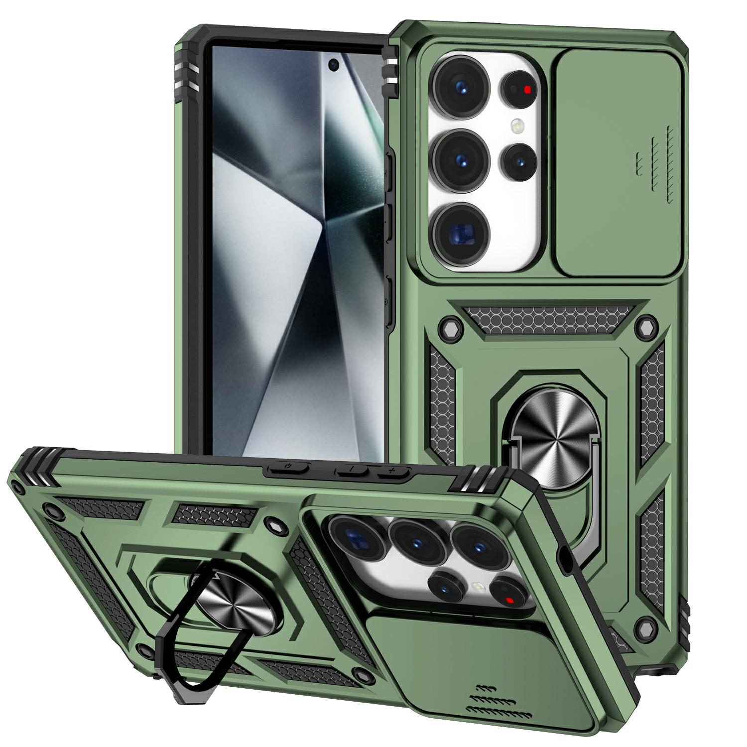 

For Samsung Galaxy S25 Ultra Case PC + TPU Phone Cover Lens Ultimate Protection Kickstand D