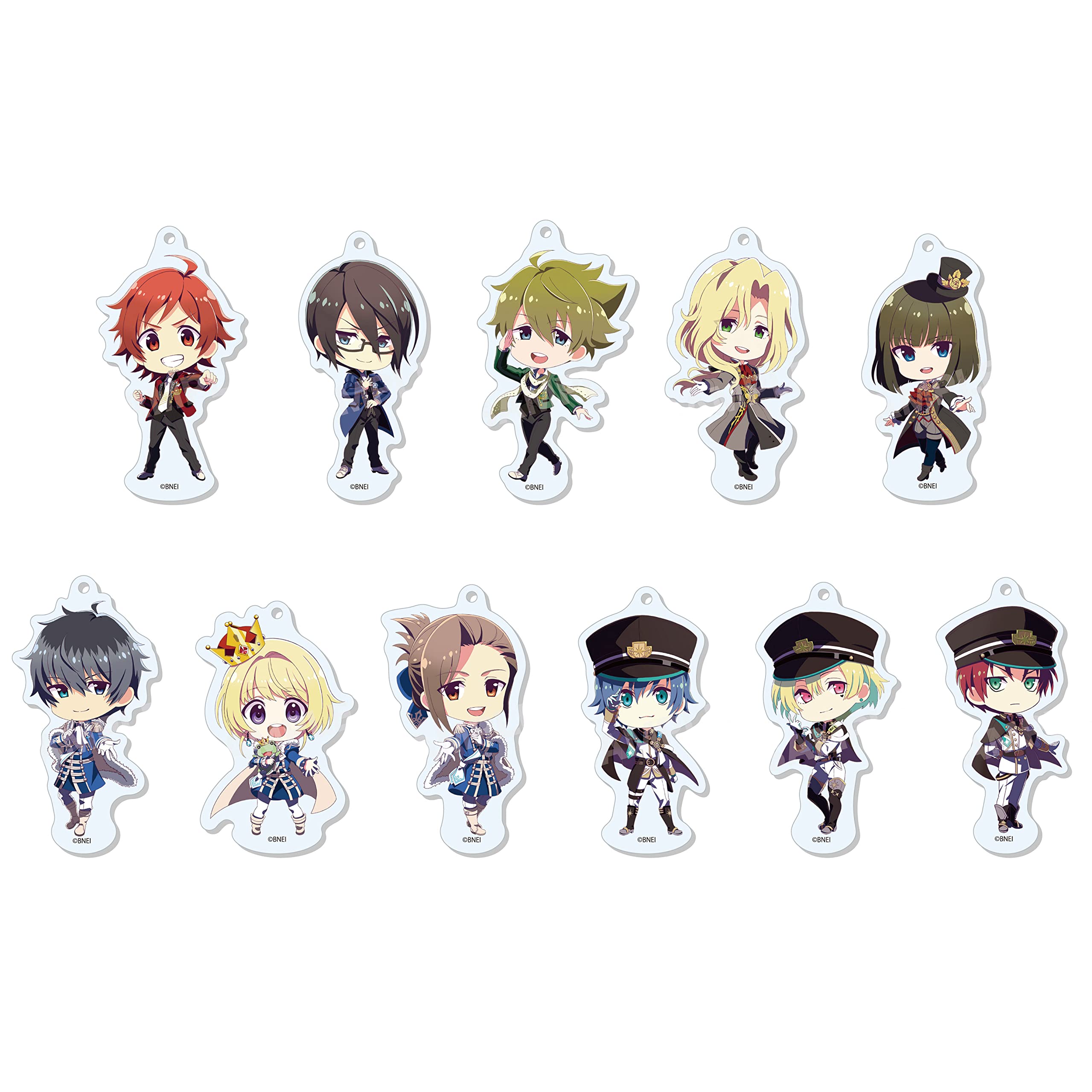 

CS Front THE IDOLMSTER SideM Marutto Stand Keychain 01 Vol. 1 All 11 types Approx. 65 x 65 mm Acrylic Brass Iron