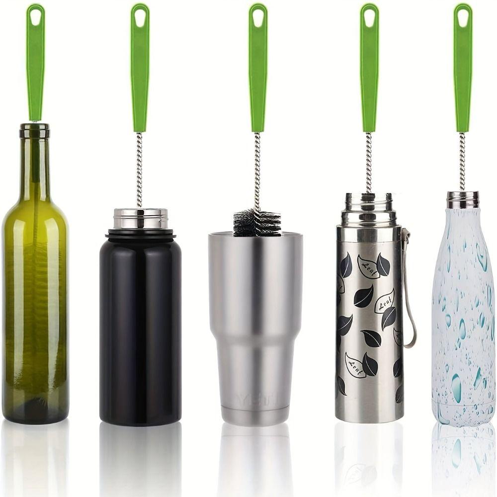 Brosse multifonction pour biberon 40 cm Brosse à vin Outil de nettoyage Brosse de nettoyage longue pour bouteille Maison