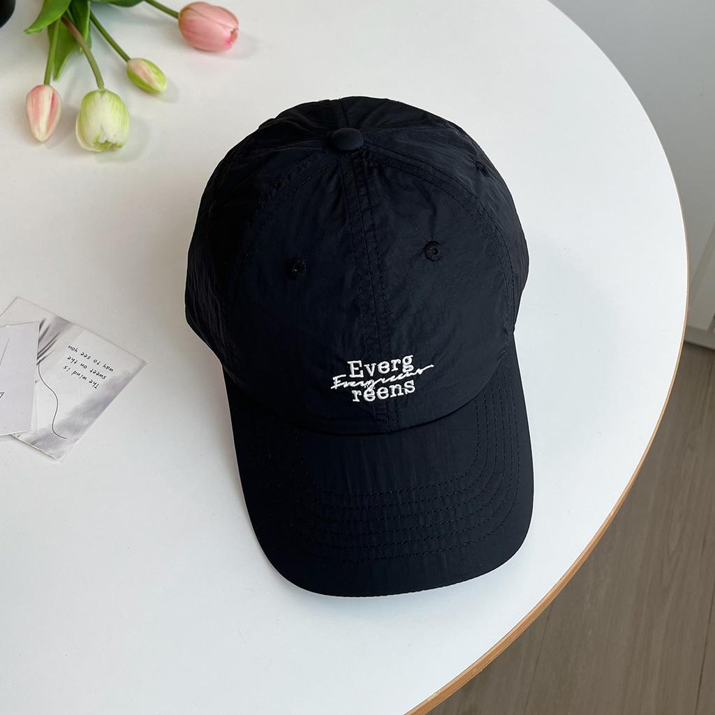 Spring and summer new quick-drying baseball cap children's simple letter embroidery cap breathable light sun hat men