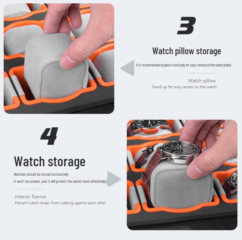 Luxury 12-Slot Watch & Jewelry Display Box for Home Collection