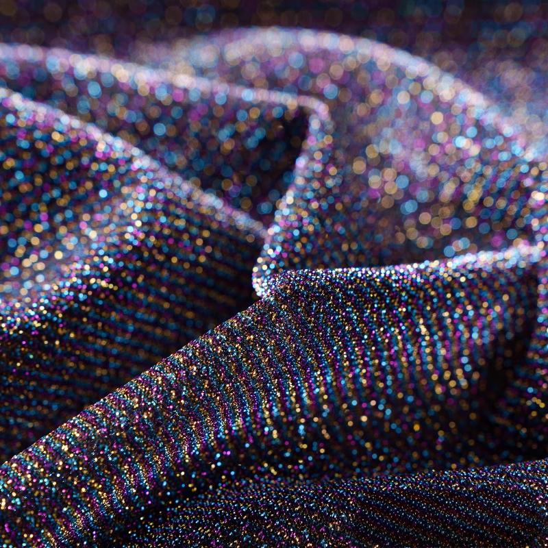 Oboustranná třpytivá hvězdná sametová látka Jasně hedvábná třpytivá sametová látka Nenatahovací pro DIY šití šatů Cheongsam