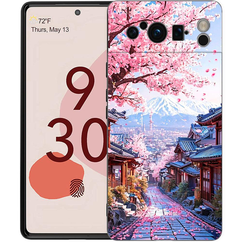 Landscape Japan Series Aestheticism Scenery Phone Case For Google Pixel 9 8 7 6 Pro XL 8A 6A 7A 5G Soft Shockproof TPU Cover
