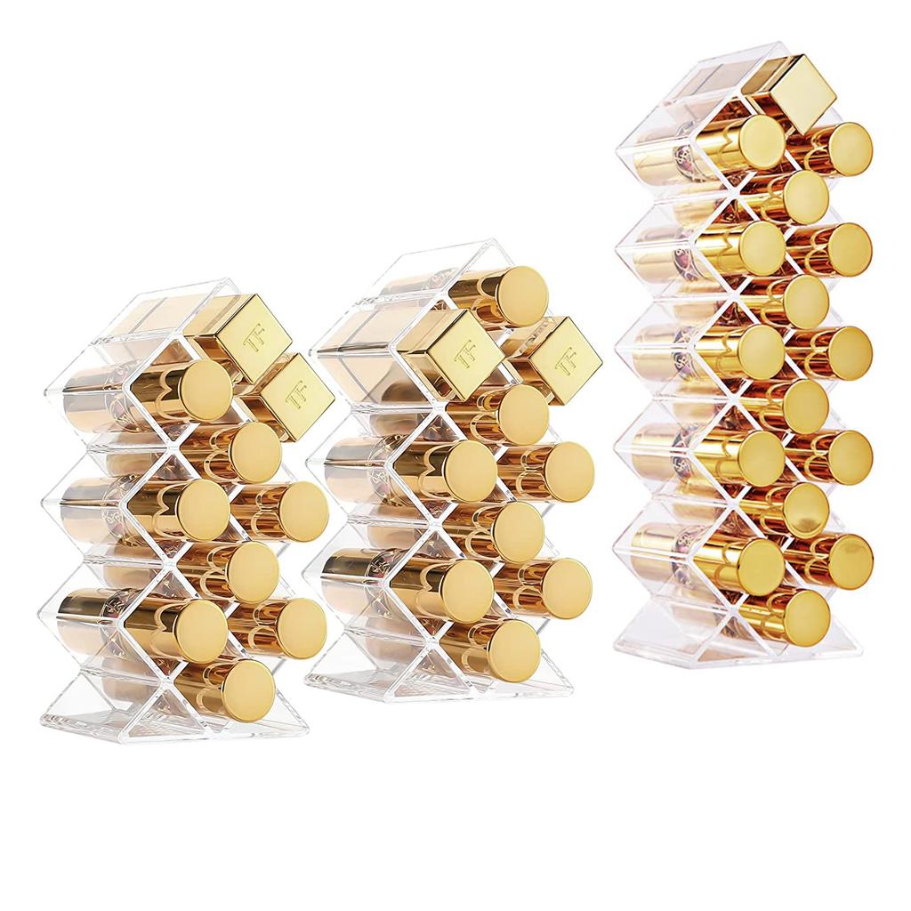 16 Grids Cosmetic Lipstick Jewelry Box Makeup Brushes Holder Lipstick Storage Box Acrylic Makeup Organizer Storage Case