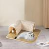 Tunnelbett Versteck mit abnehmbarer Matte Spielgehege Interaktives Spielzeug Hütte für Kaninchen Kleintiere Outdoor