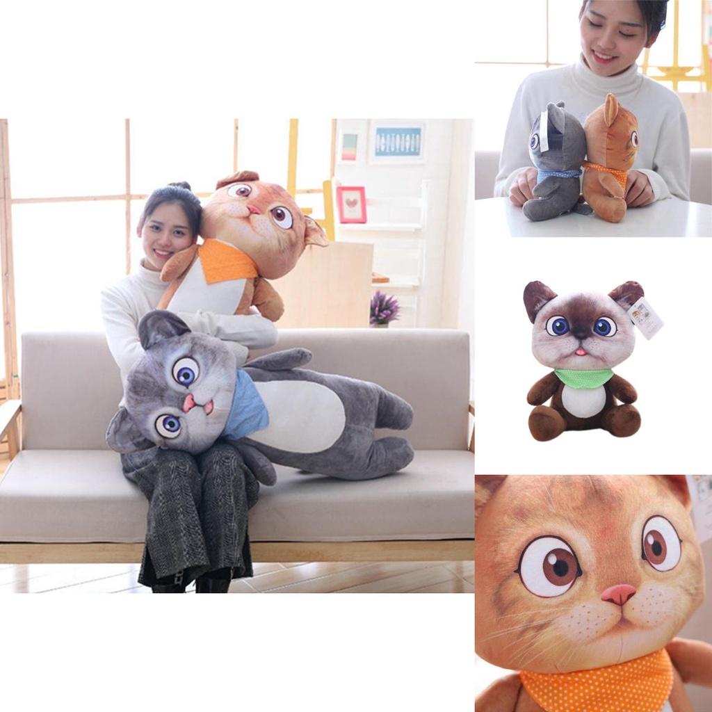 Japanese Long Tomato Cat Plush Toy Pillow Cute Stuffed Animal With Soft Pp Cotton Fill