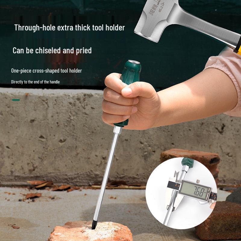 Набор магнитных отверток Meco: Крестообразные и шлицевые, из хромованадиевой стали с выдвижной центральной пробивной функцией. 4-inch Flathead Screwdriver