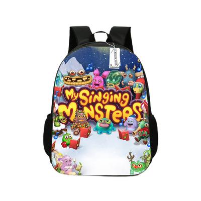 Nova mochila de anime de concerto de monstros, bolsa de livro de desenho animado infantil para jardim de infância, mochila de anime, brinquedo infantil, presente