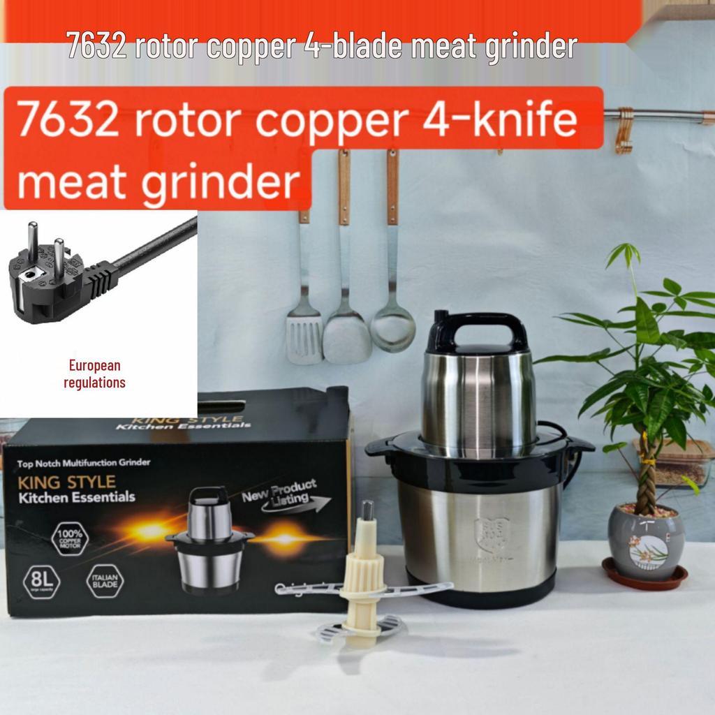 Moedor de Carne 15L FU de Aço Inoxidável 110V: Processador de Alimentos e Picador de Legumes Multifuncional
