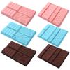 Silicone Dubai Chocolate Bar Mold DIY Chocolate Cookie Mold Non-Stick Rectangle Chocolate Bar Mold Household Baking Tools
