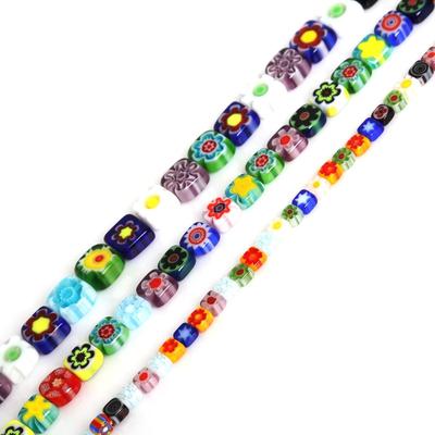 38-63 pezzi Perline di Vetro Cristallo Floreale Perline Distanziatrici Sfuse per Fai da Te Collana Braccialetto Creazione Gioielli