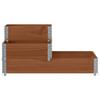 Vidaxl 3-Tier Raised Planter, Brown, 120X80 Cm, Pine
