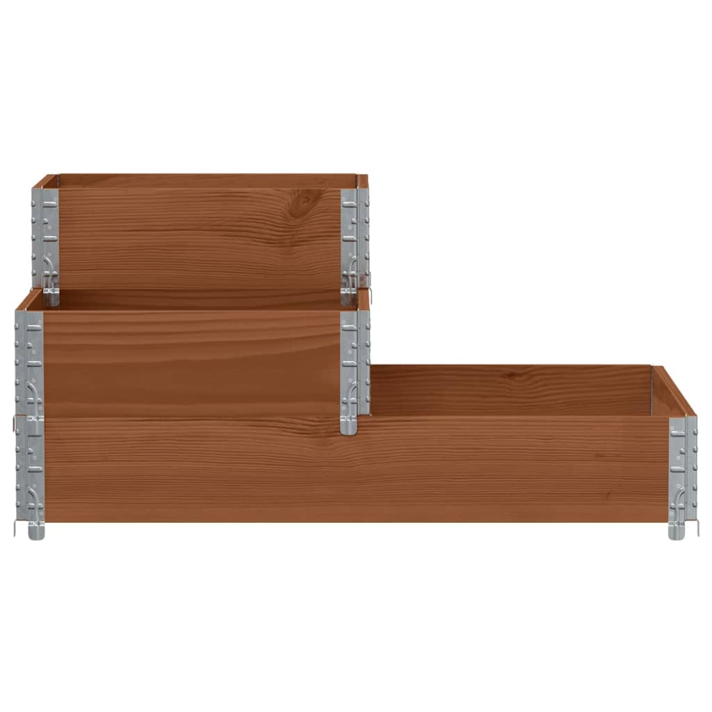 Vidaxl 3-Tier Raised Planter, Brown, 120X80 Cm, Pine