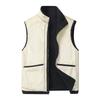 Gilet in lana d'agnello autunno inverno uomo caldo imbottito collo alto giacca casual senza maniche