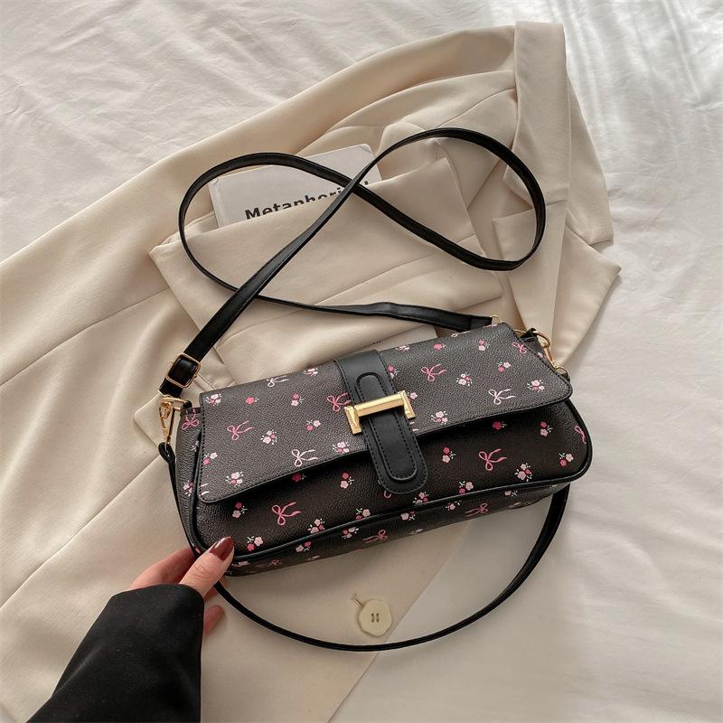 

Портативная маленькая сумка Niche Design, женская, 2025 года, новая, модная, высококачественная, текстурная, универсальная, на одно плечо, маленькая, квадратная сумка через плечо чёрный