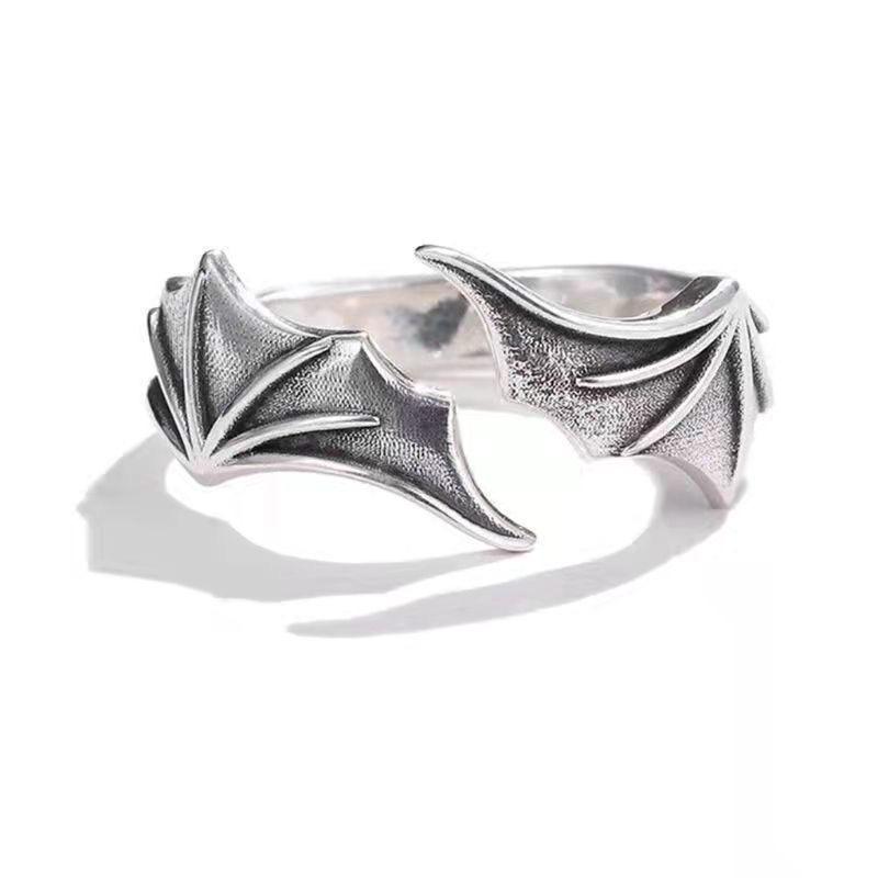 Angel & Demon Wings Retro Open Ring for Women, Men & Couples