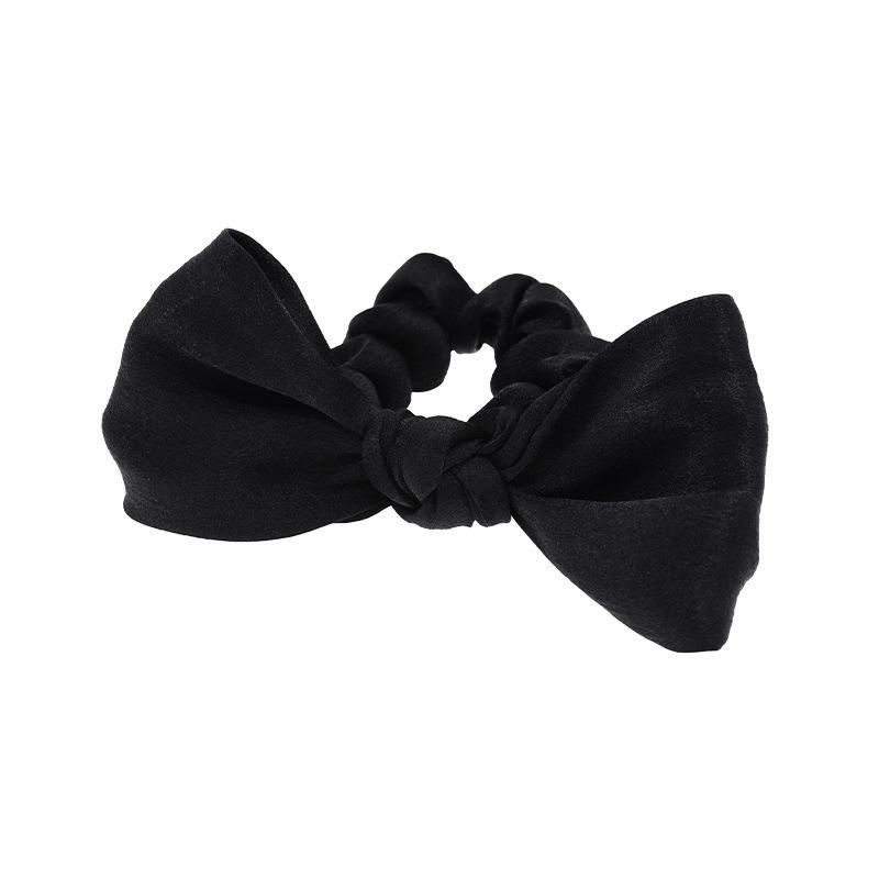 2022 French Satin Bow Hair Scrunchie Headband