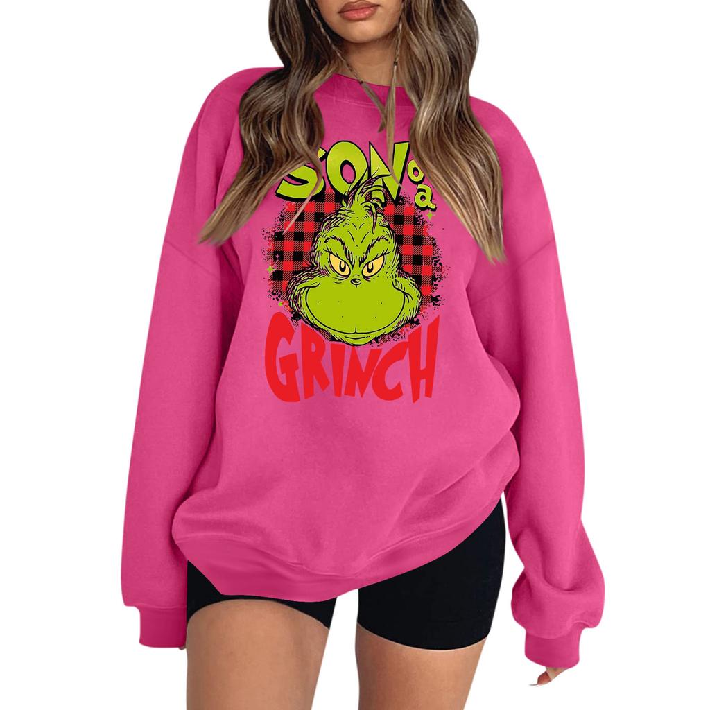 Women's Colorblock Sweatshirt Long Sleeve Round Neck Casual Comfortable Loose Lightweight Women's Sweatshirtt