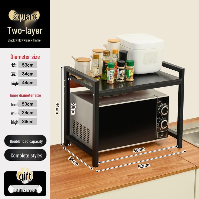 Multi-layer Kitchen Storage Rack for Microwave, Oven, and Rice Cooker