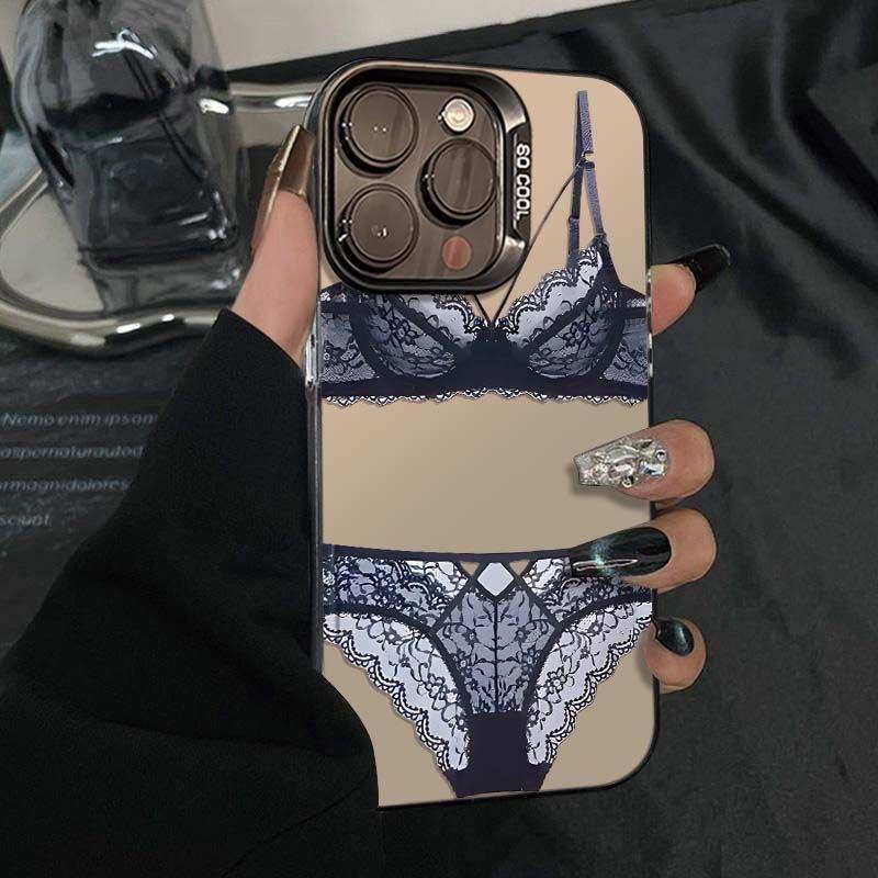 Source Factory Personality Spice Girl Style Creative Sexy Lace Underwear Mobile Phone Case Apple 17promax Anti-drop Case