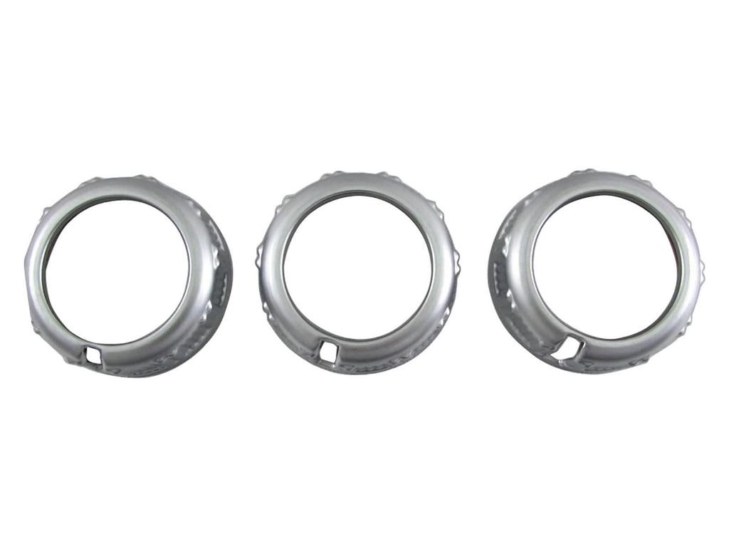 BRIGHTZ Mitsubishi Fuso Bluetec Canter Satin Silver Plated Air Conditioner Dial Ring [TRUCK-S-077] Bluetec Canter