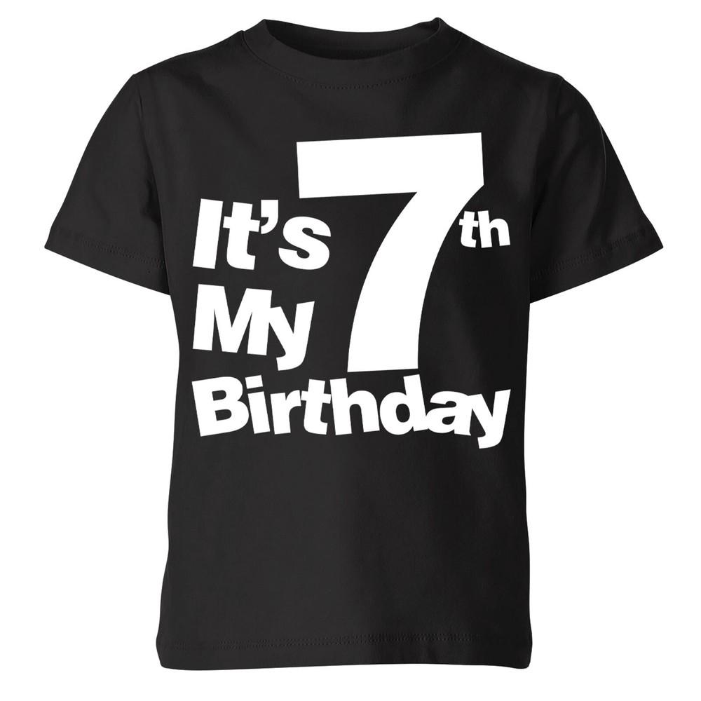 It's My 7th Birthday Boys Girls Kids T Shirt Birthday Years Old Gift P1 OR A