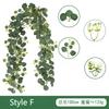 1pc Simulated Rattan Wisteria Eucalyptus Garland,Artificial Green Rattan,Suitable for Birthday Parties,Wedding,Holiday Gathering