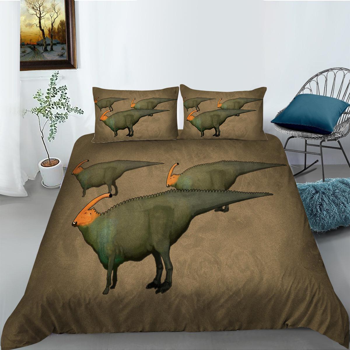 

Dinosaur Series Digital Printing Bedding Two Or Three-Piece Comfortable Polyester Fabric EU single 135*200