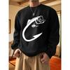 Men's Round-Neck Long-Sleeved Sweatshirt, Suitable for Daily Wear, Multicolor Sweatshirts, Lightweight Sweatshirts, Outerwear for Winter Seasons