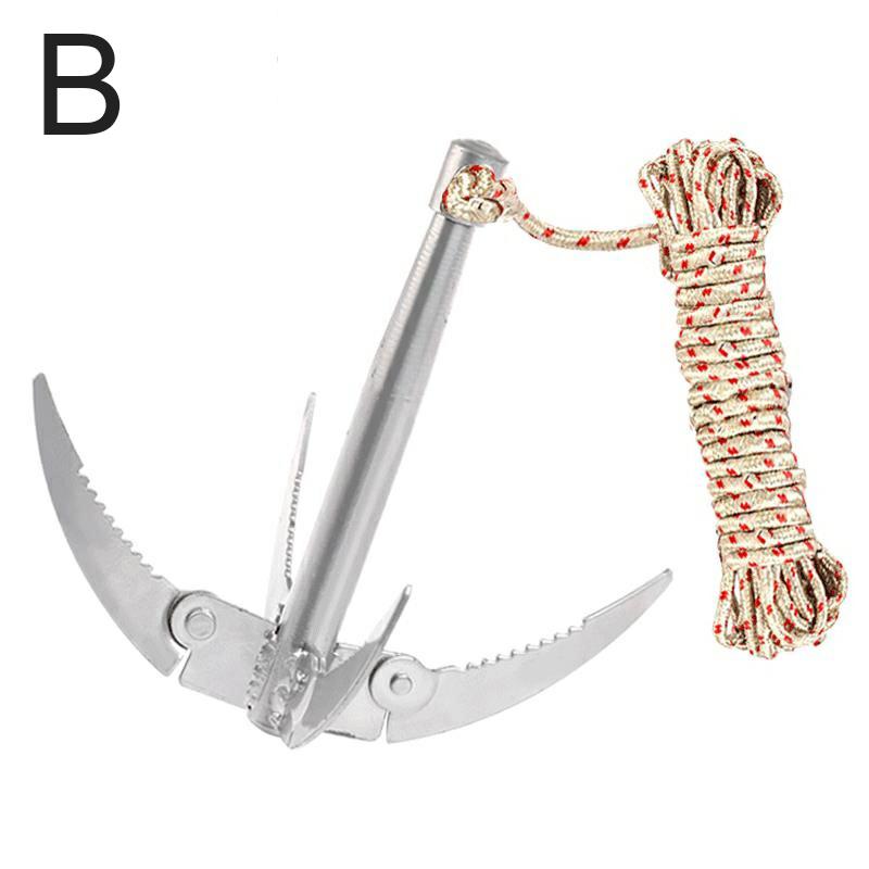 Fishing Water Grass 4 Claw Anchor Sickle Remover Foldable Sickle Plant Cutter Fishing Accessories Fishing Gear Supplies