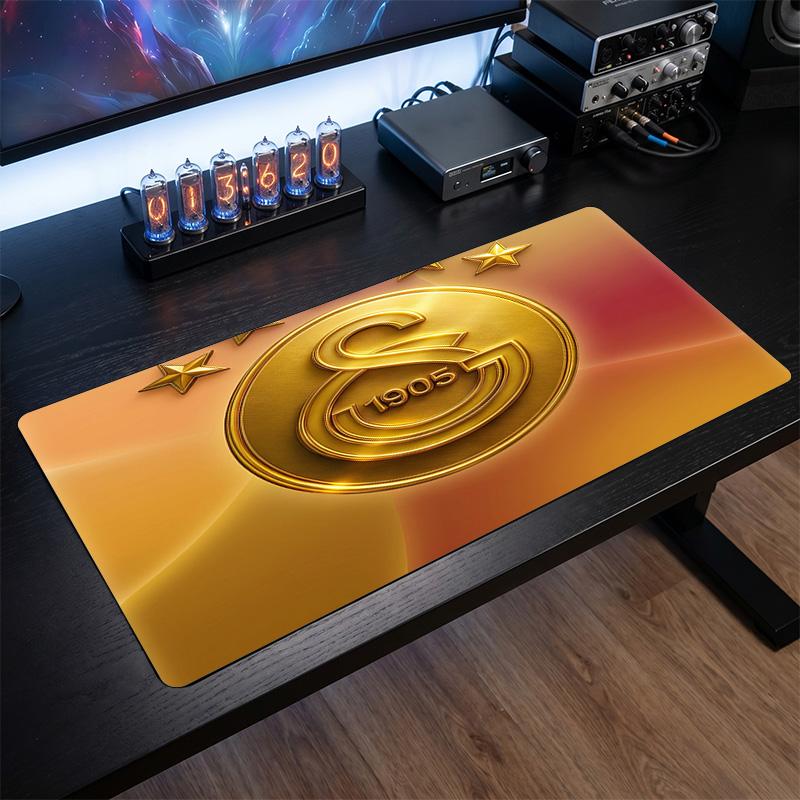 Tappetino per Mouse con Motivo a Tema Galatasaray FC, Tappetino da Scrivania XXL per Gaming con Logo Calcistico, Tappetino Antiscivolo per Mouse del Computer